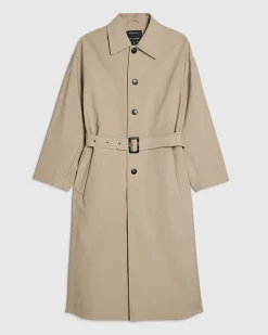 Beige Belted Trench Coat