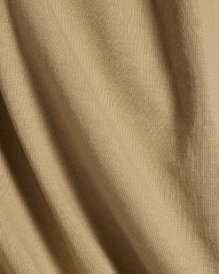 Beige Cotton Bubble Hem T-Shirt