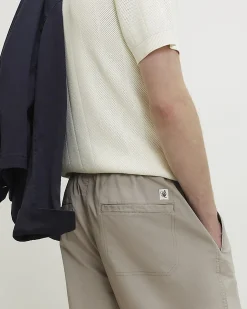 Beige Loose Fit Trousers