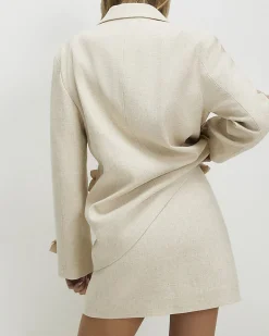 Beige Mini Skirt