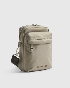 Beige Nylon Cross Body Bag