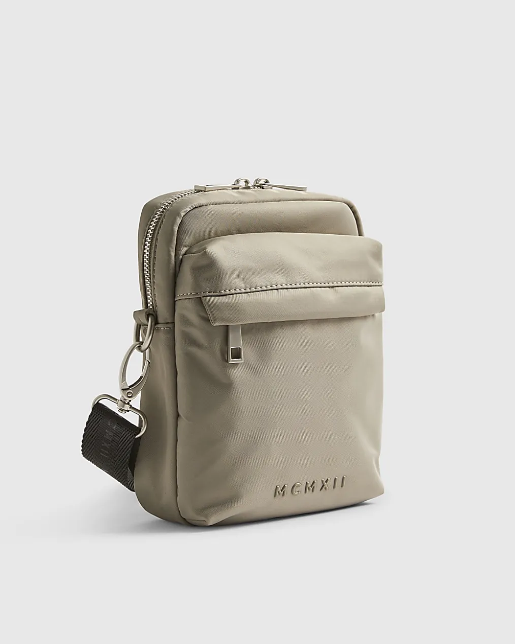 Beige Nylon Cross Body Bag