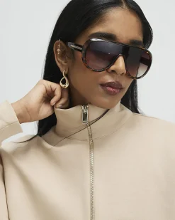 Beige Premium Half Zip Sweatshirt