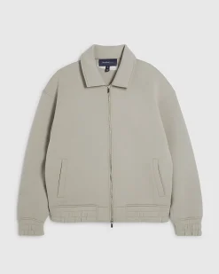 Beige Premium Harrington Jacket