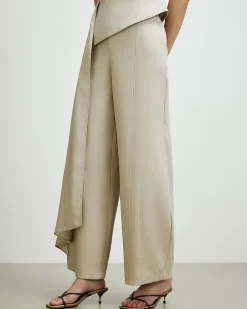 Beige RI Studio Bubble Leg Hareem Trousers