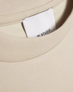 Beige RI Studio Cotton Blend Boxy T-Shirt