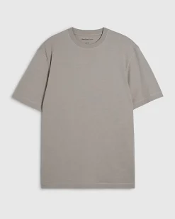 Beige Slim Fit Cotton Lightweight T-Shirt