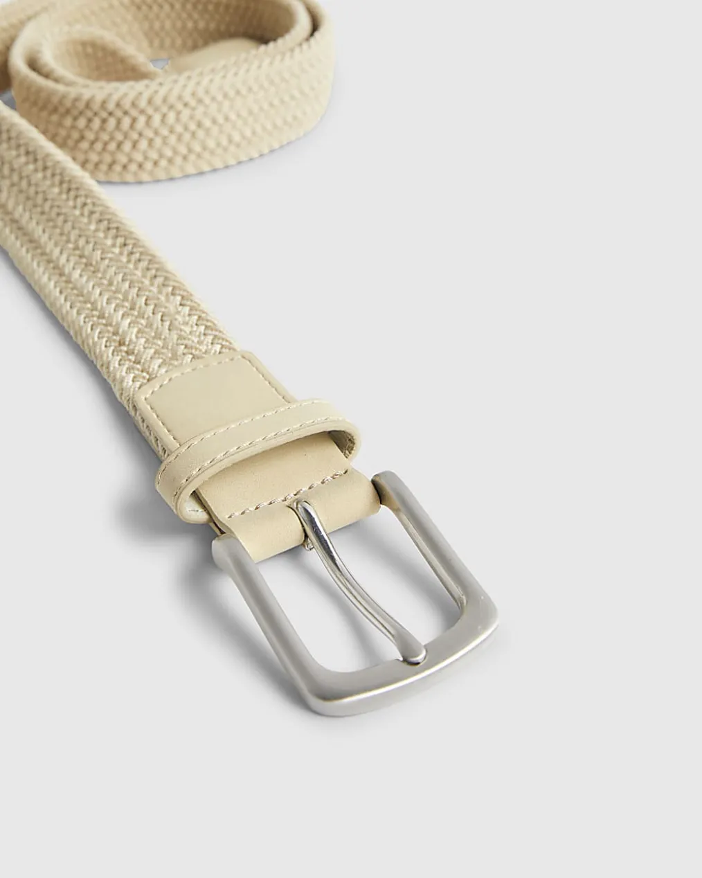 Beige Woven Belt