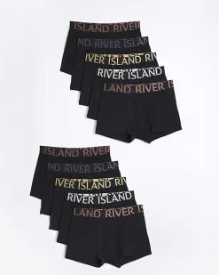 Black 10 Pack Multi Metallic RI Logo Boxers