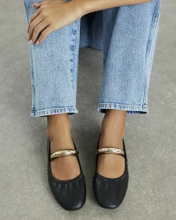 Black Bangle Flat Ballet Shoes