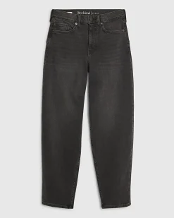 Black Barrel Leg Jeans