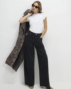 Black Classic Barrel Jeans