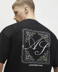 Black Cotton Ame Saint Midweight T-Shirt