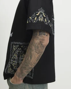 Black Cotton Ame Saint Midweight T-Shirt