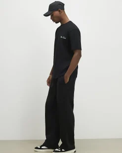 Black Cotton Blend Bandana Back T-Shirt