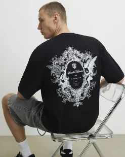 Black Cotton Societe Monde Cherub T-Shirt