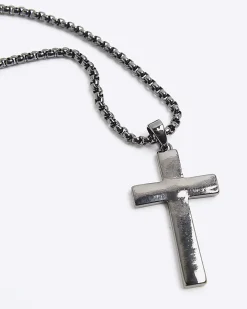 Black Cross Necklace