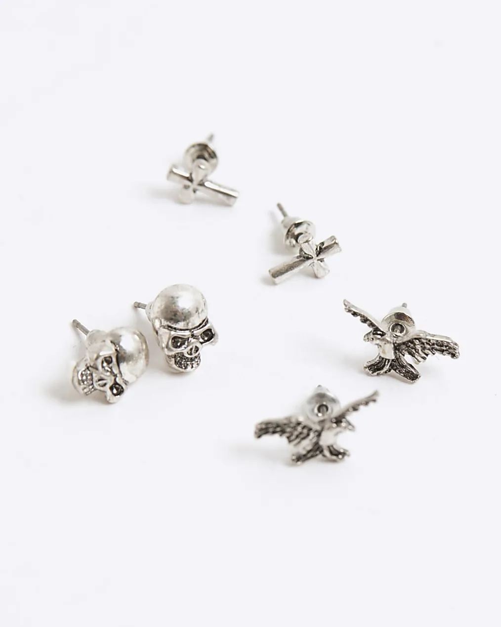 Black Eagle Motif Crystal Multipack Earrings