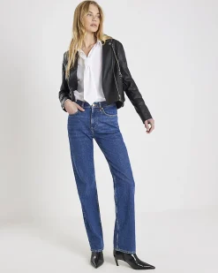 Black Faux Leather Biker Jacket
