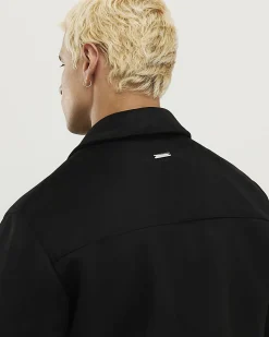 Black Faux Suede Shacket