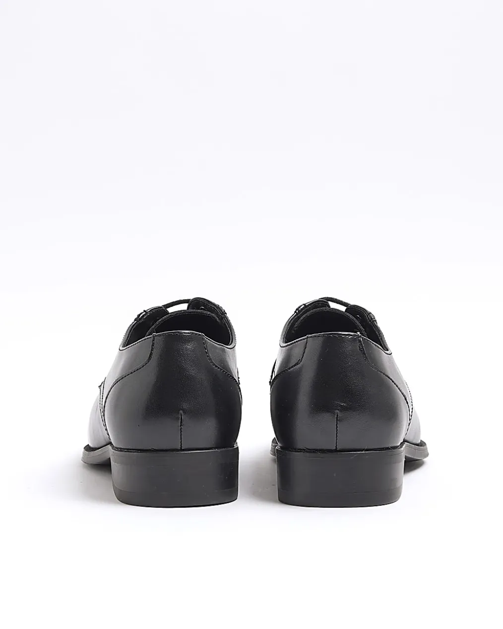 Black formal derby shoes