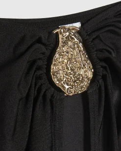 Black Gold Hardware Maxi Sarong