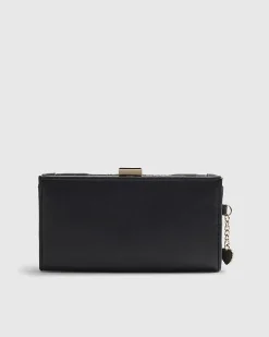 Black Heart Quilted Purse