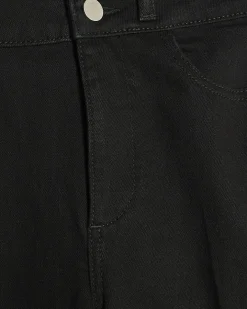 Black High Waisted Relaxed Flare Jeans