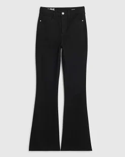 Black High Waisted Sculpt Stretch Flare Jeans