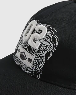 Black Japanese Trucker Cap