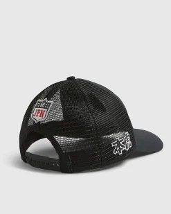 Black Japanese Trucker Cap