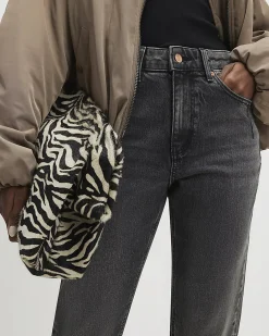 Black Mid Rise Mom Fit Sculpt Jeans