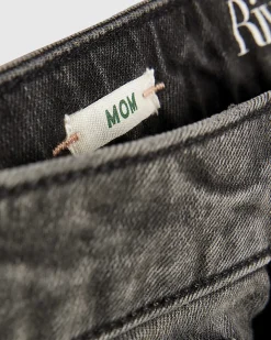 Black Mid Rise Mom Fit Sculpt Jeans