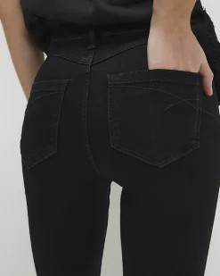 Black Mid Rise Sculpt Skinny Jeans