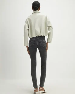 Black Mid Rise Sculpt Skinny Jeans