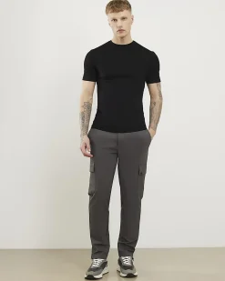 Black Muscle Fit Cotton T-Shirt 3 Pack