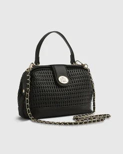 Black Open Weave Doctor Bag