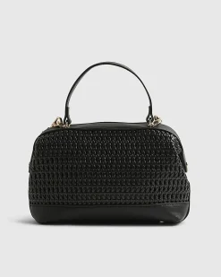 Black Open Weave Doctor Bag