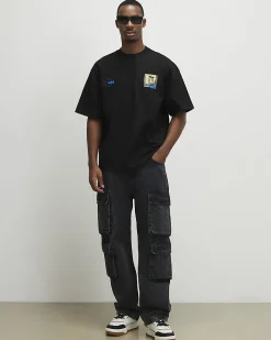 Black Oversized Cotton Brooklyn T-Shirt