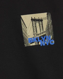Black Oversized Cotton Brooklyn T-Shirt