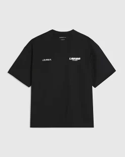 Black Oversized Cotton Laguna Turbo T-Shirt