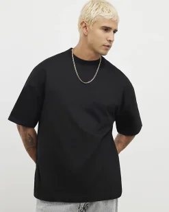 Black Oversized Crew Neck T-Shirts 3 Pack