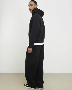 Black Oversized Fit Hoodie