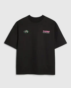 Black Oversized Fit Japanese Car T-Shirt
