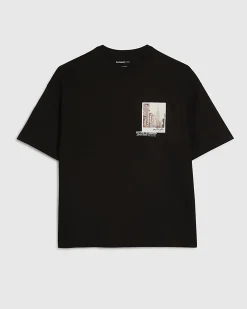 Black Oversized Fit Lightweight T-Shirt