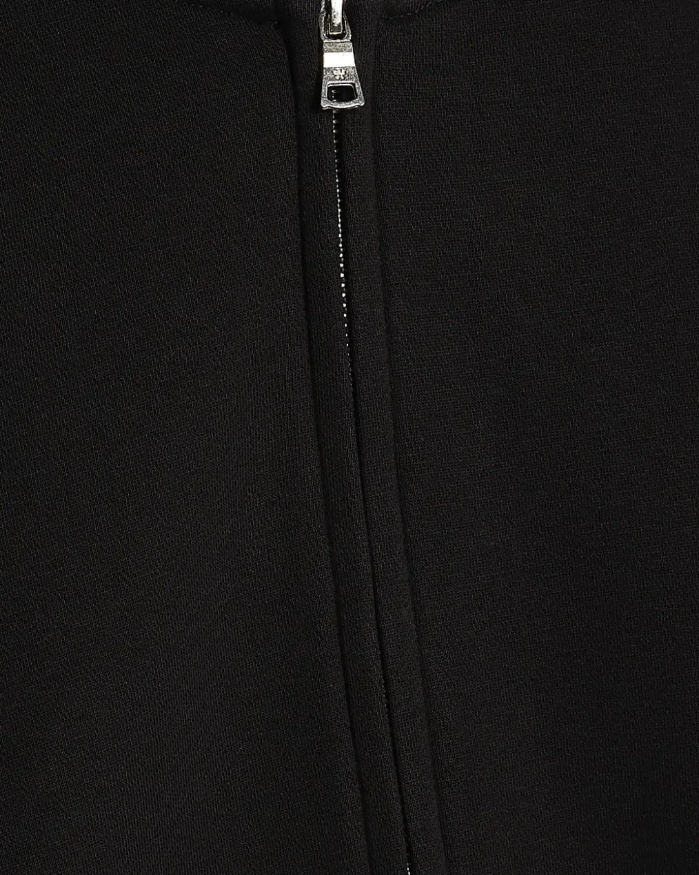 Black Oversized Fit Zip Through Hoodie