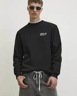 Black Oversized Tokyo Streets Mono Sweatshirt