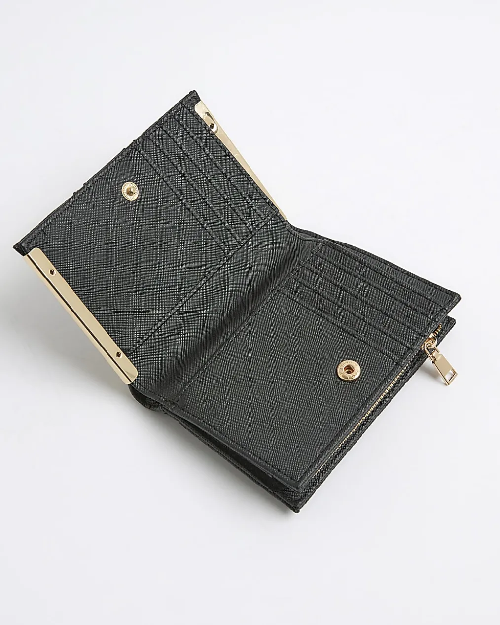 Black Panelled Monogram Purse