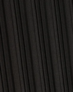 Black Plisse Asymmetric Hem Tank Top