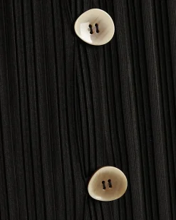 Black Plisse Waistcoat